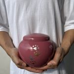 Pink Brass Urn - Image 2