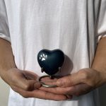 Navy Blue Heart Brass Keepsake - Image 3