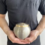Sliver Gold Brass Urn - Image 2